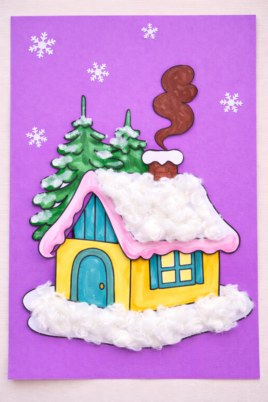 Winter House Paper Craft