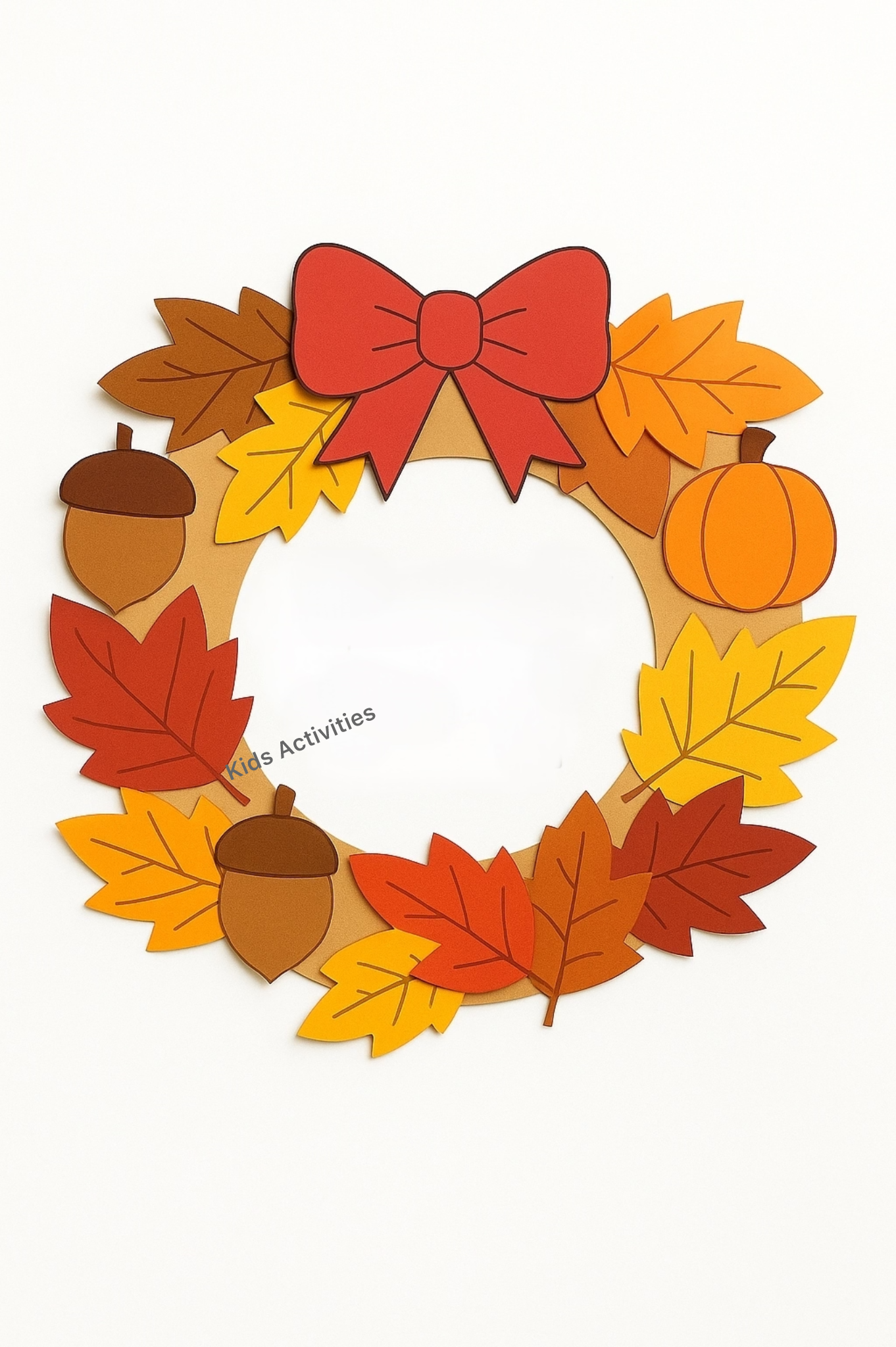 Fall Wreath Paper Craft