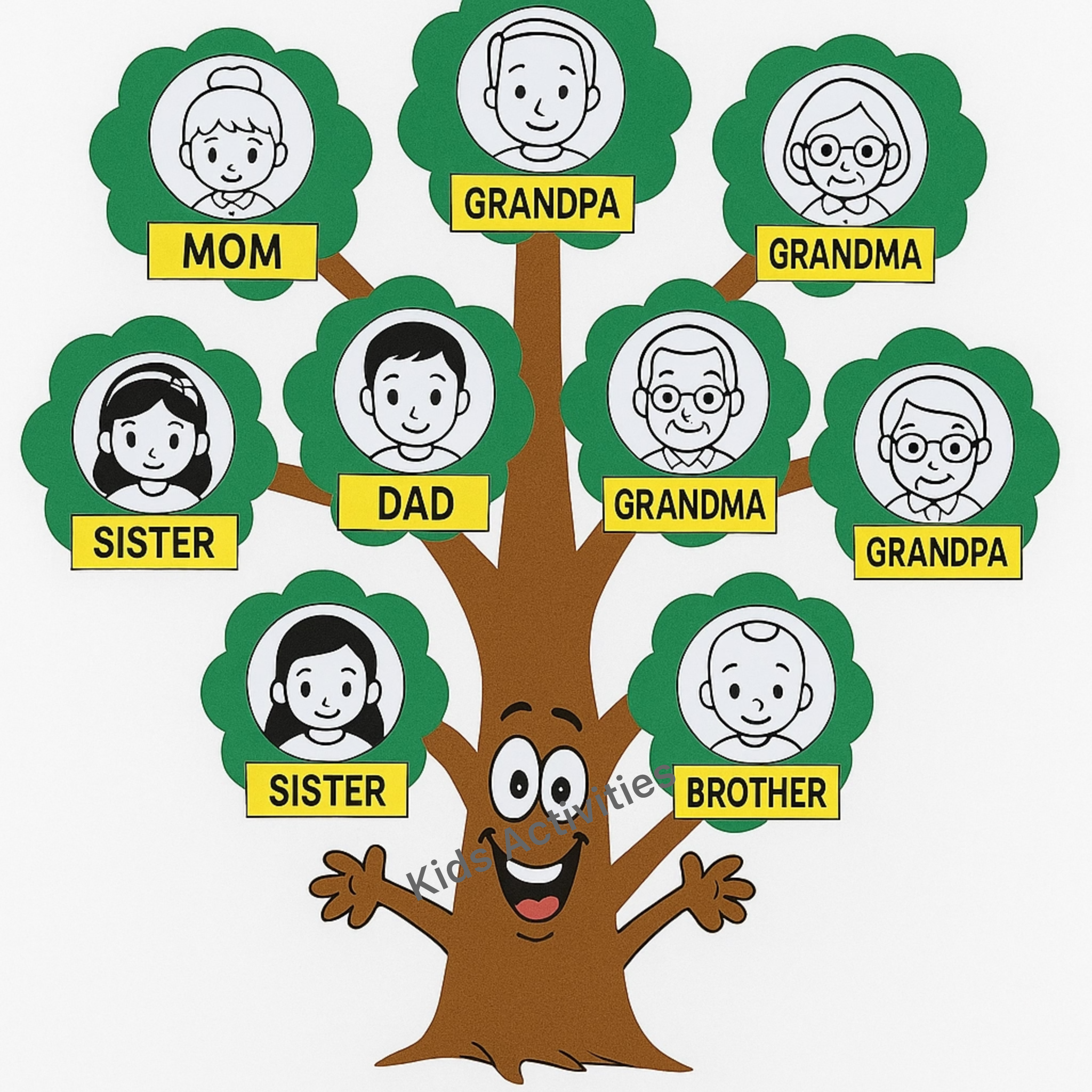 Large Family Tree Craft
