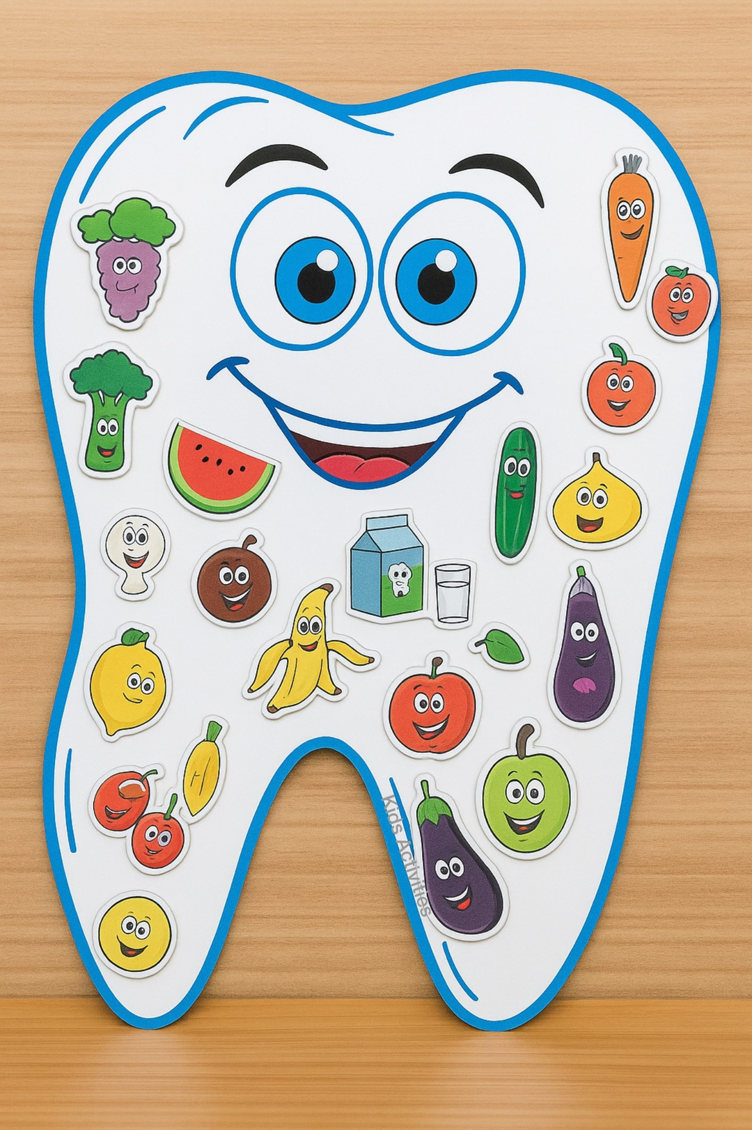 Healthy and Unhealthy Food Separation on Paper Teeth
